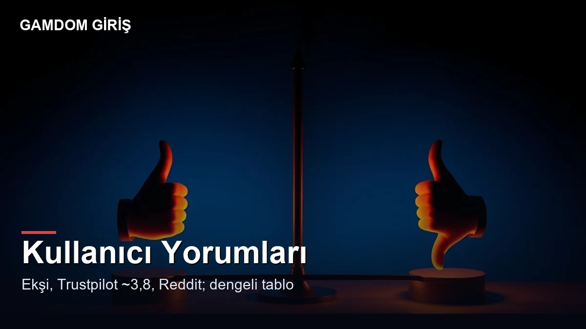 Gamdom casino yorumları — genel tablo