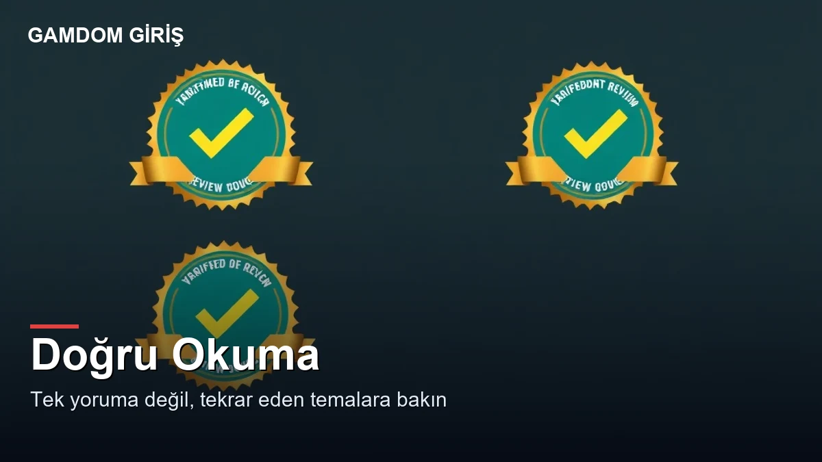 Gamdom casino yorumları — doğru okuma
