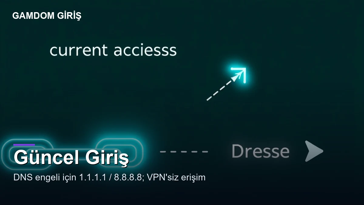 Gamdom giriş Türkiye — güncel giriş ve DNS