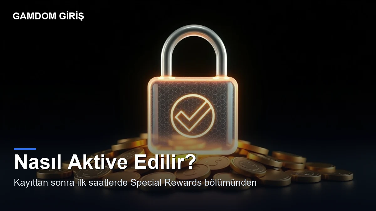 Gamdom hoş geldin bonusu — nasıl aktive edilir