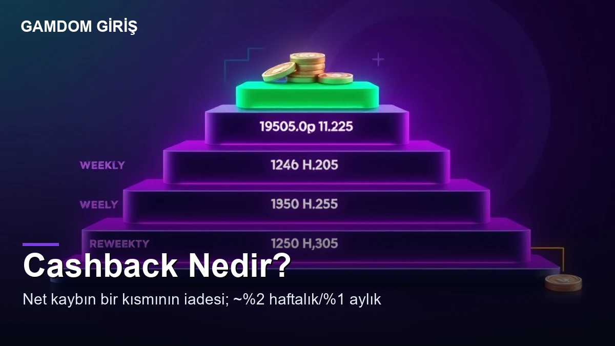 Gamdom kayıp bonusu — cashback nedir