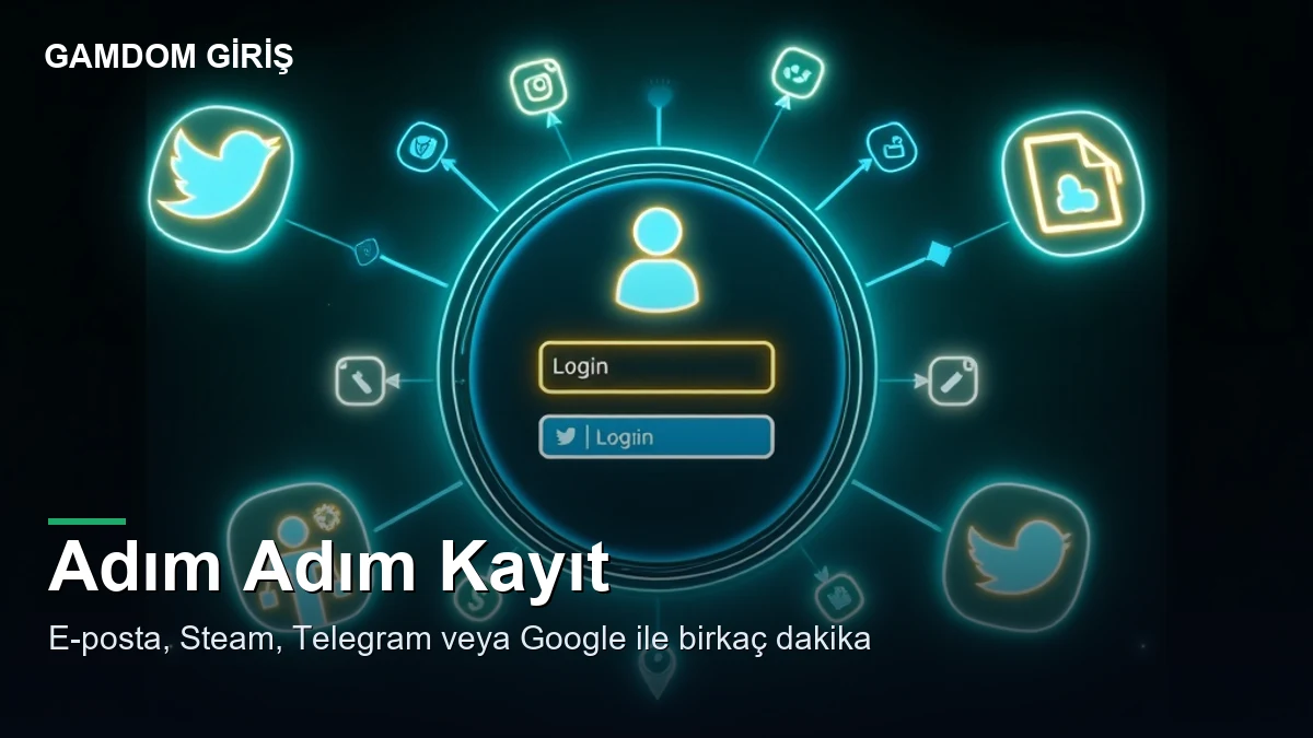 Gamdom nasıl üye olunur — kayıt seçenekleri