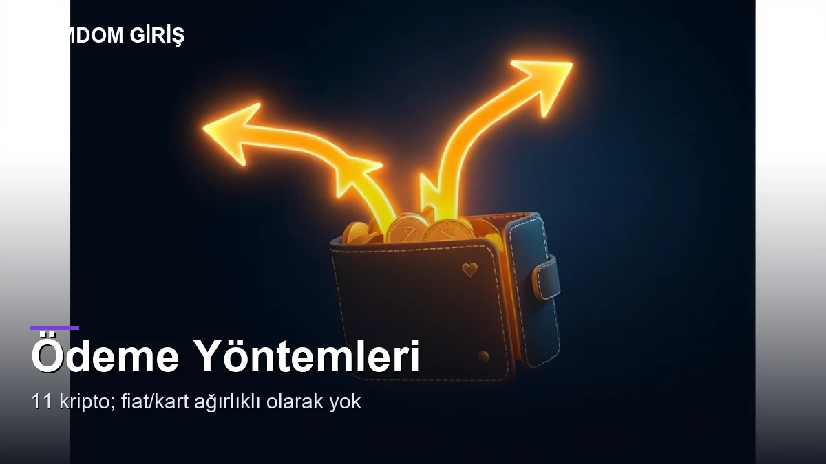 Gamdom ödeme yöntemleri — kripto listesi
