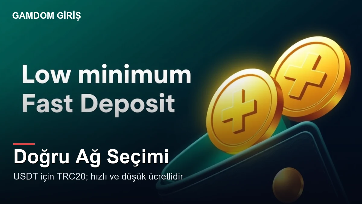 Gamdom para yatırma seçenekleri — doğru ağ