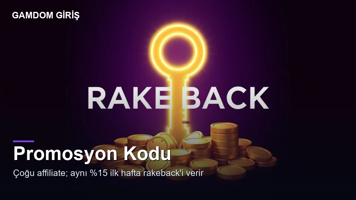 Gamdom promosyon kodu — gerçekte ne sağlar