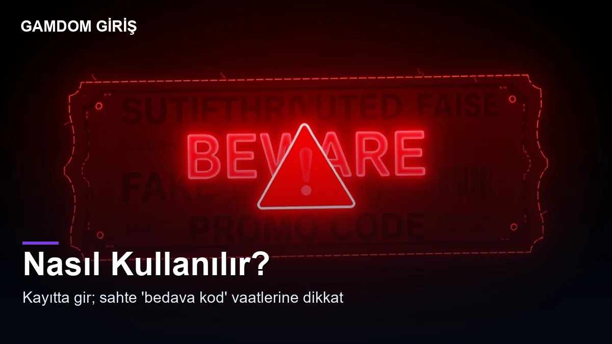 Gamdom promosyon kodu — nasıl kullanılır